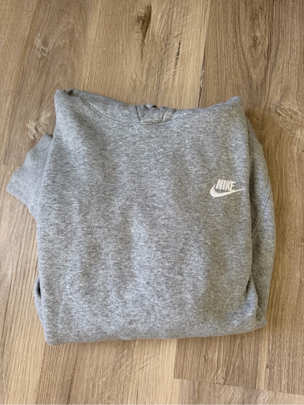 Nike Gray Crewneck Sweatshirt with White Logo